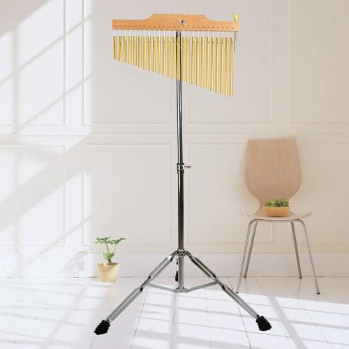 ENNBOM Tree Chime, 25-note, 36-note, Wind Chime, Bar Chime, with Plated Stand and Stick (25 Notes, Gold)
