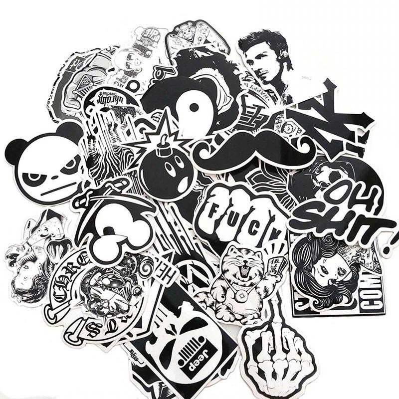 Skateboard Sticker Set 60 Stück Skateboard Vinyl Aufkleber Skate Graffiti Laptop Auto LS