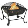 XXL Fire Bowl with Poker 62 Cm Steel