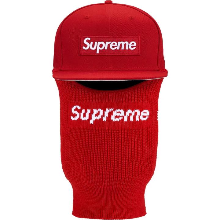 Supreme Box Logo New Era Balaclava Red