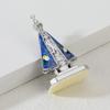 Alloy Prayer Cross Figurine Polished Shiny Surface Religious Statue for Bedroom Living Room Desktop Home Decoration
