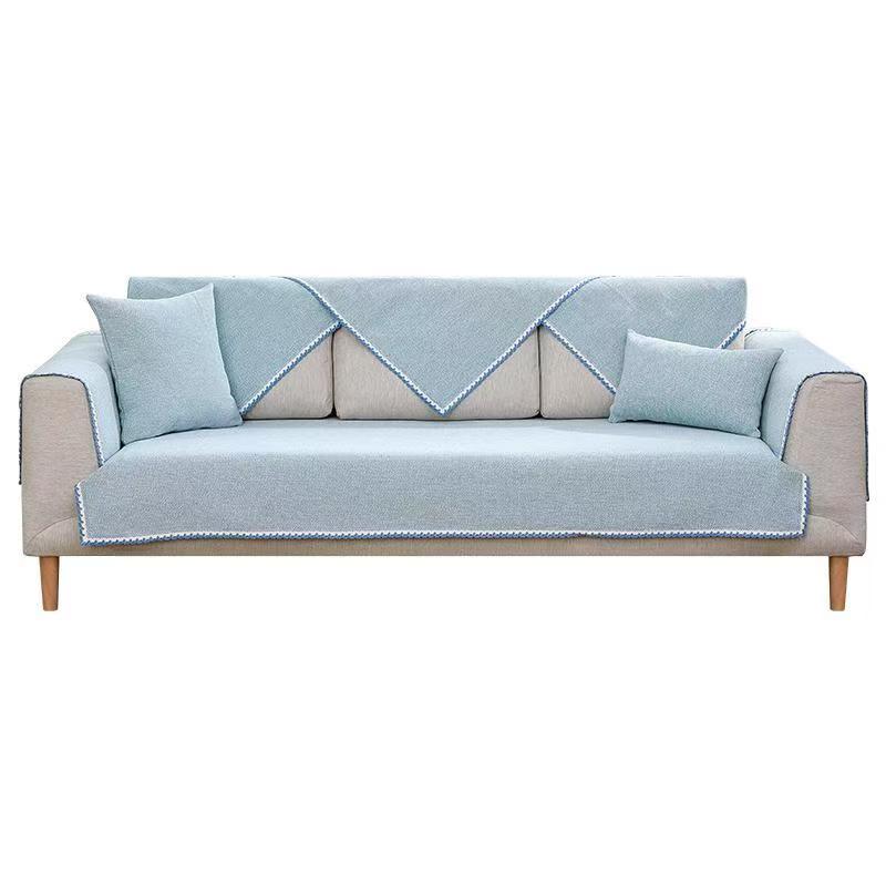 Four Seasons Single Layer Thickened Single Layer Sofa Cushion Cotton Woven Sofa Towel Cover