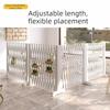 Folding Retractable Pet Gate Wooden Dog Safety Enclosure Pet Puppy Fence No-Drill Pet Door  Garden