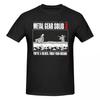 Metal Gear Solid T-shirt Unisex Vintage Katoenen T-shirts Ronde Hals Korte Mouw T-shirts Grafische Kleding