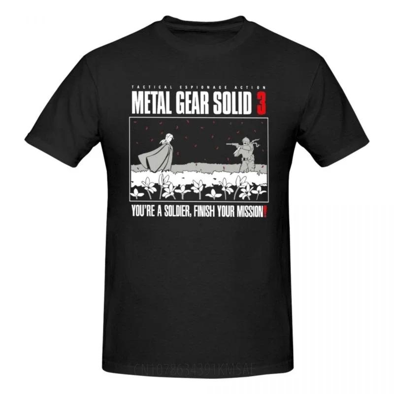 Metal Gear Solid T-Shirt Unisex Vintage Baumwoll-T-Shirts Rundhals Kurzarm T-Shirts Grafische Kleidung