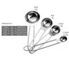 Stainless Steel Measuring Spoon Set for Seasoning, Coffee, Milk Powder, and Tea - Ideal for Baking and Kitchen Use