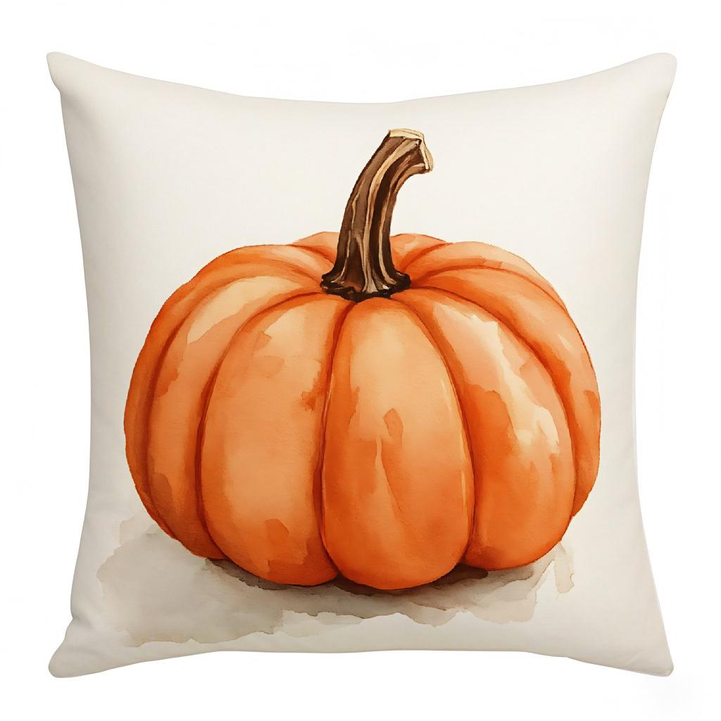Thanksgiving Pumpkin Letter Digital Printed Pillow Living Room Home Pillow Cushion Cover Holiday Atmosphere Decoration