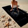 Glamorous Cat In Shades Beach Towel, Super Soft Microfiber, Gift for Her/Him, Birthday, for Pool, Beach, Travel, Home Decor Fan Gifts