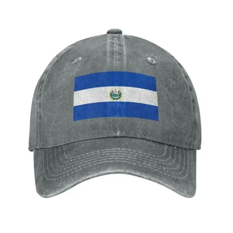 Custom Classic Unisex Cotton Flag Of El Salvador Baseball Cap Adult Adjustable Dad Hat Unisex Women Hip Hop