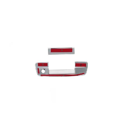 Overlay Covers Chrome Tailgate Door Handle Cover with Keyhole for 2009-2016 DODGE Ram 1500 / 2010-2016 DODGE Ram 2500 3500