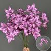 3 Heads Artificial Lilis Floral Arrangement DIY Flower Simulation Flowers Plastic Realistic Artificial Flowers Photography Props