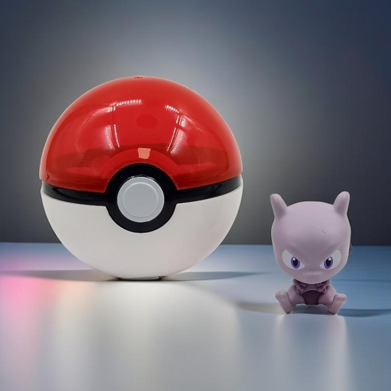 Pokémon Pikachu Mini Figure with Poké Ball Ornament - Tiny Adventure Car Décor & Birthday Gift Gashapon