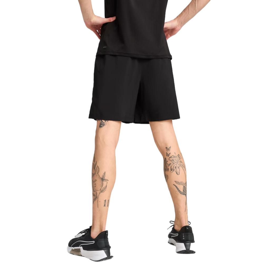 Puma Essentials Elastic Waist Solid Color Comfortable Five-Point Casual Shorts Men Shorts Black 525910-01