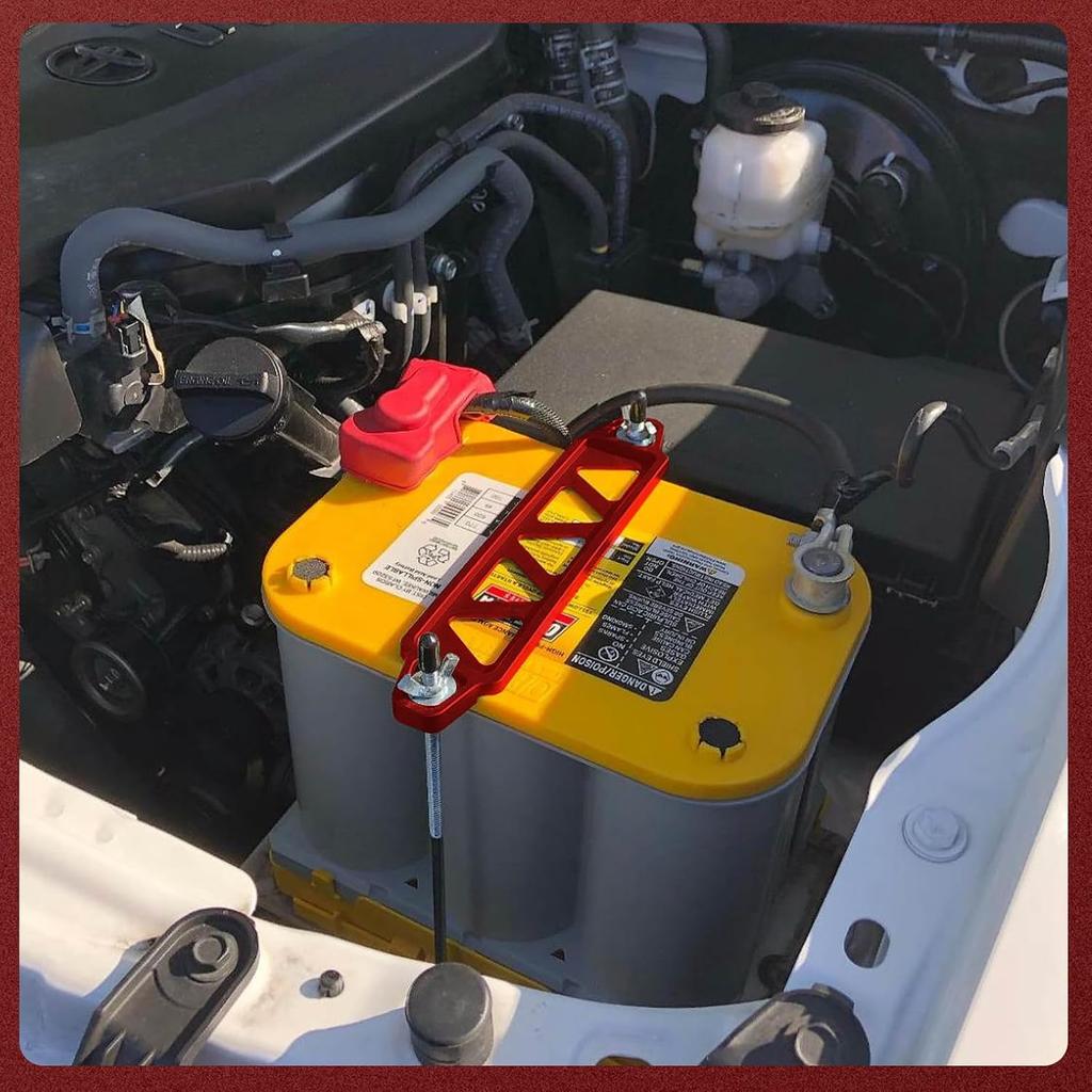 Aluminum Alloy Battery Tie Down Bracket, Hold Down Bracket Holder,Car Accessories.