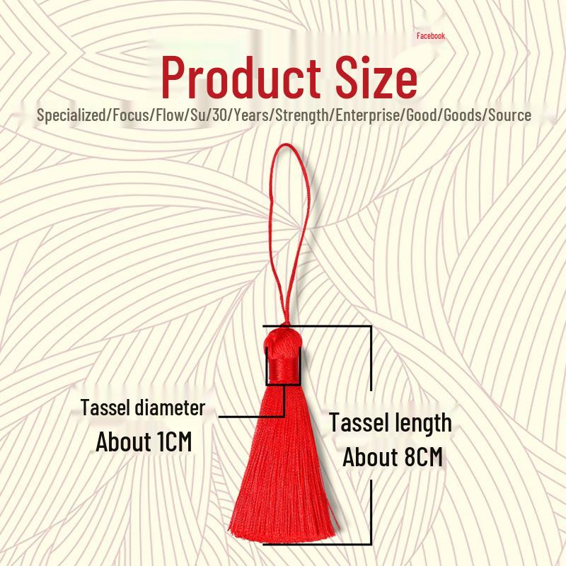 8cm Short Tassel Pendant USB Drive - 32 Colors Ice Silk Bookmark