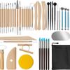 Ensemble d'outils de modelage en argile de poterie en cinq pièces pour sculpture DIY