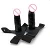 Men Strap On Dildo Panties Wearable Hollow Penis Lengthen Sleeve Strapon Dildo Pants Harness Belt for Man Sex Toys For Woman Gay