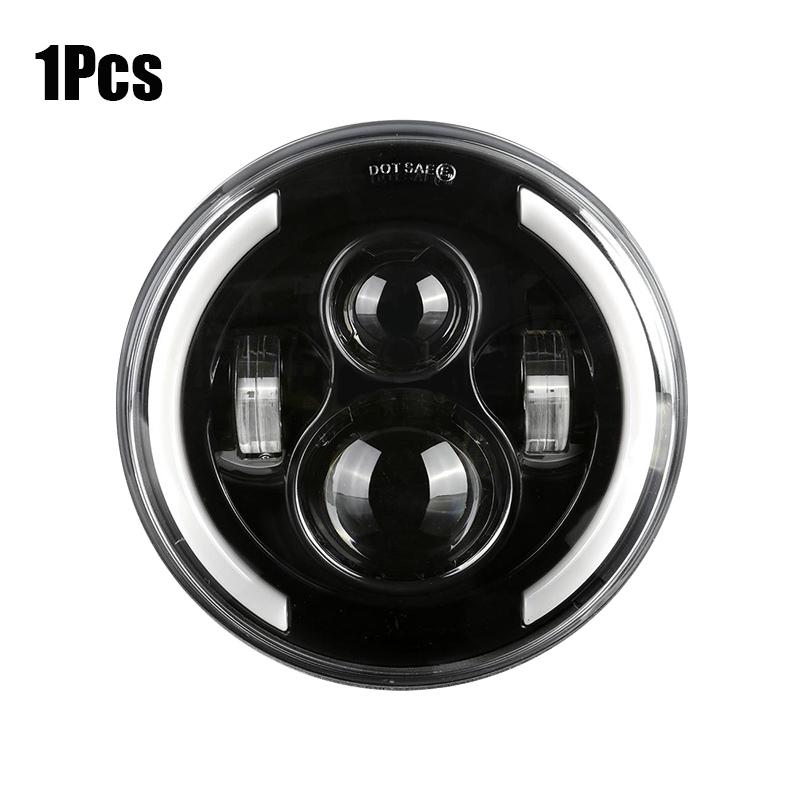 

1/2 шт. светодиодная фара для мотоцикла 60 Вт 6000 К дальний ближний свет и ДХО, подходит для светодиодных поворотных фонарей для мотоцикла Harley Davidson