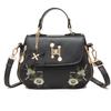 Embroidery Handbag: 2022 New Fashionable PU Leather Single Shoulder Crossbody Bag for Women