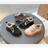 Girls Children Winter Warm Thickened Fleece Lined Casual Leather Shoes
