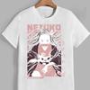 New Trendy Demon Slayer Nezuko Kamado Summer Cotton Couple Shortsleeved Tshirts Street Casual Style Hiphop Style