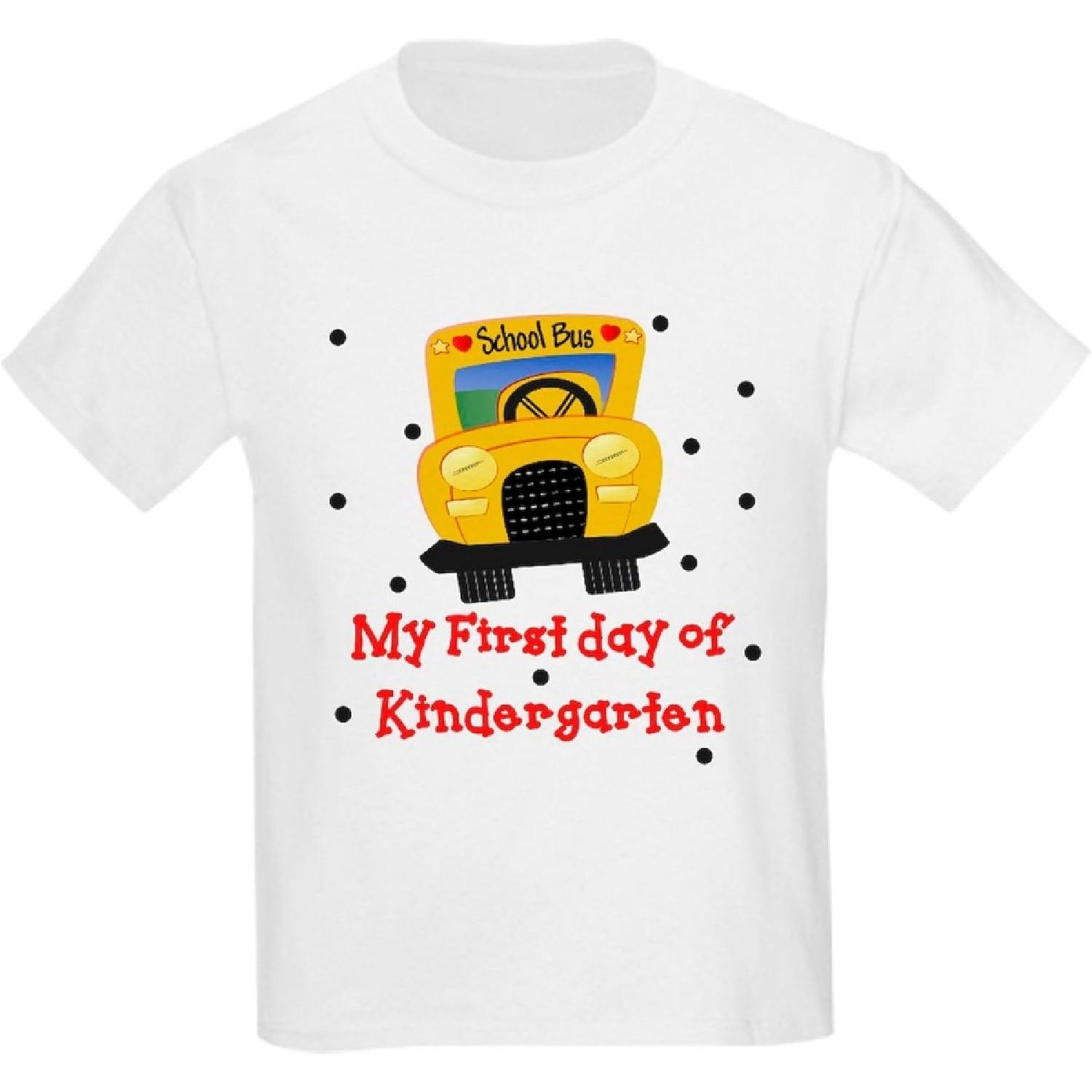 CafePress My First Day of Kindergarten T Shirt Youth Kids Cotton T-Shirt S
