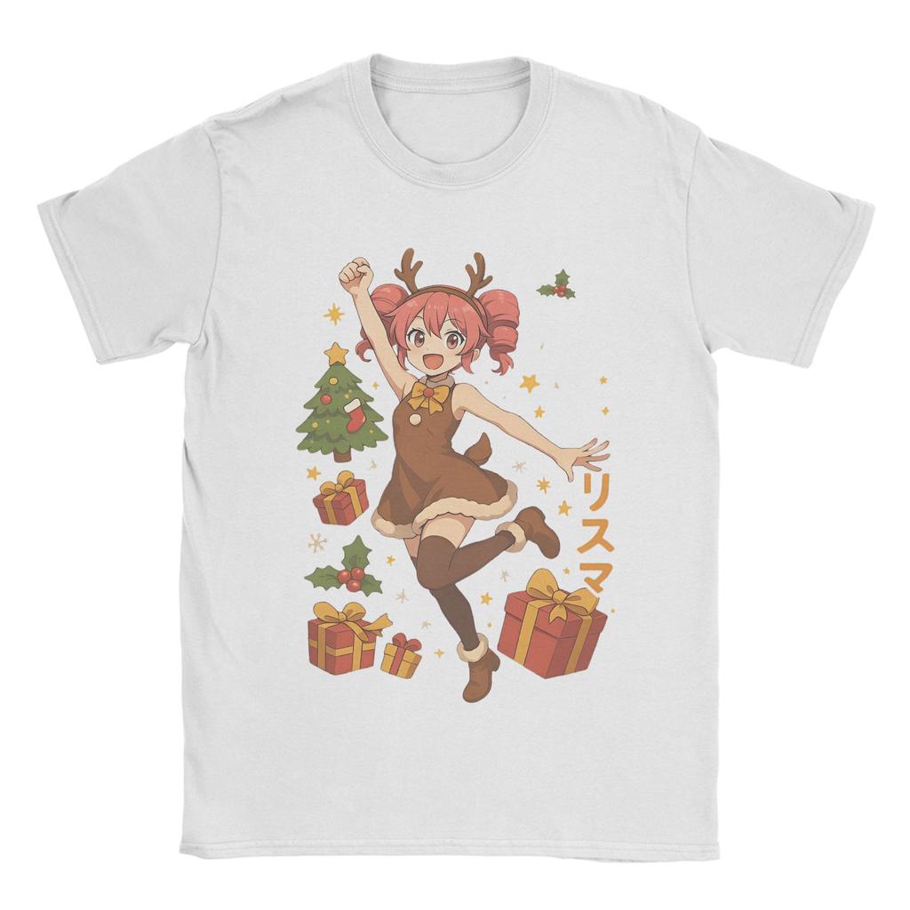 Unisex Unisexs Kasane Teto Cartoon Anime T-Shirt Virtuelle Idole 100% Baumwolle Oberteile Einzigartig Kurzarm Rundhals T-Shirts Geschenk T-Shirt