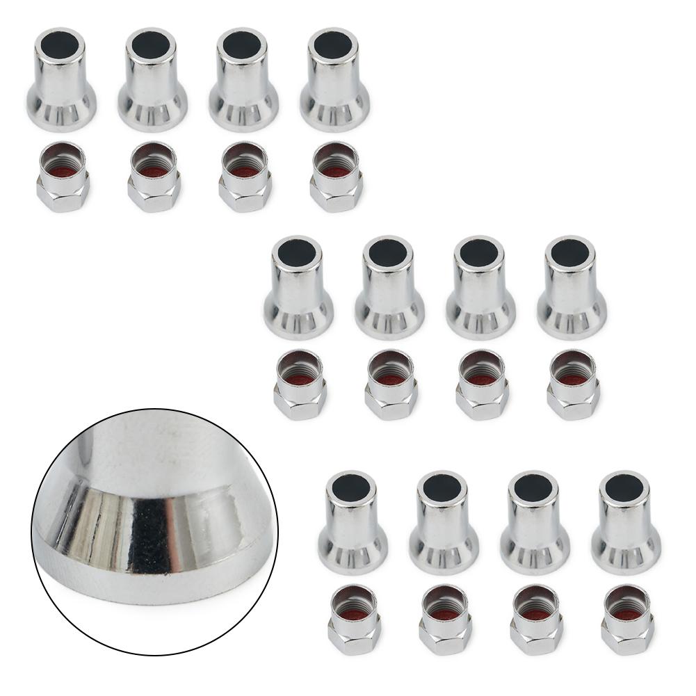 TR413 Chrome Car Truck Tire Wheel Tyre Valve Stem Hex W/ Sleeve Covers Hot Sale Left Right Front Rear Auto Accessories