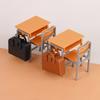 Kids Role Play Miniature Desk Dollhouses Accessory High Simulation School Scene Display Decoration for Adult Collector