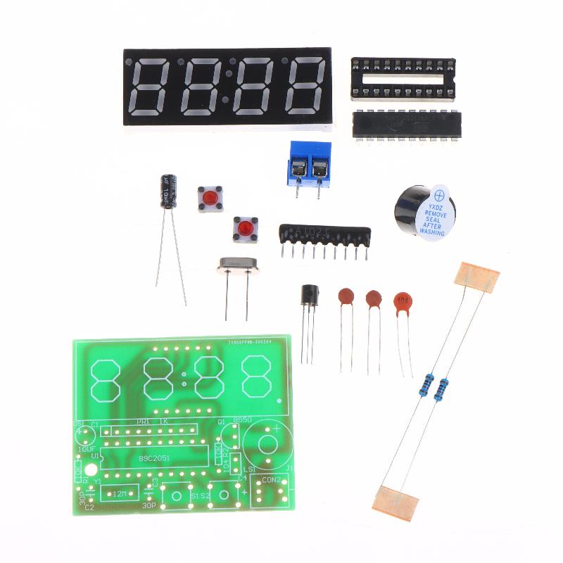 Kit Orologio Elettronico Digitale a 4 Cifre Fai-da-te Modulo Display Ora LED Kit di Apprendimento Elettronico Per Pratica di Saldatura Insegnamento