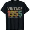 Vintage 1955 Limited Edition 70th Birthday Gifts 70 Year Old Cotton Men T Shirt