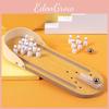 Wooden Bowling Mini Set For Kids Family Game Puzzle Toy For Entertainment Indoor
