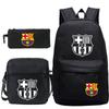 Student Backpack Set of 3 Star Player Print Oxford Cloth Bookbag Shoulder Bag Pencil Case Combo Large Capacity School Bag Gift for Teens