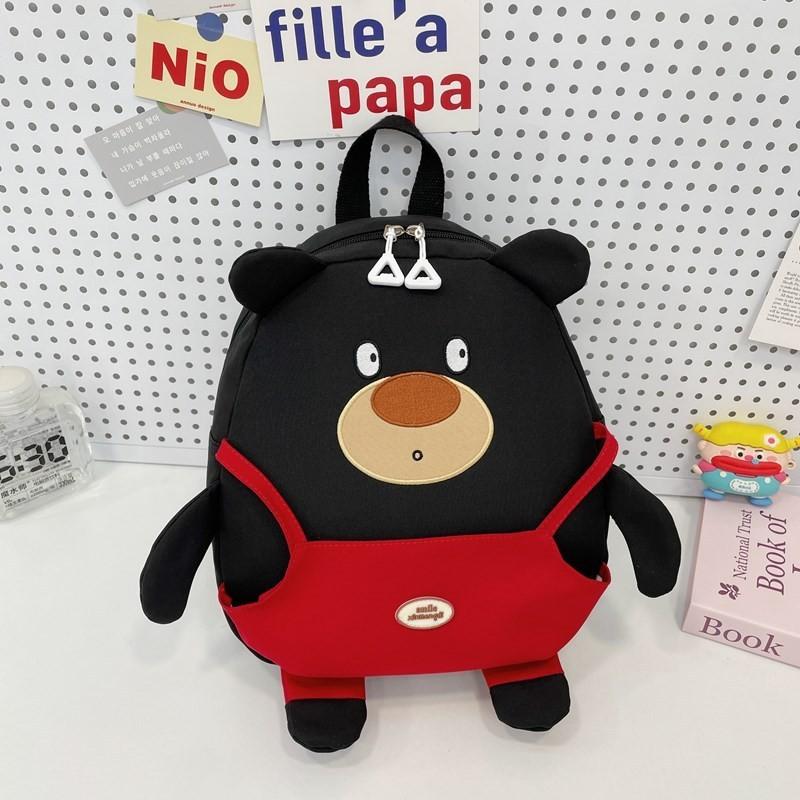 

Stylish And Colorful Japanese Cartoon Backpack For Boys And Girls With Breathable Design Black Bear