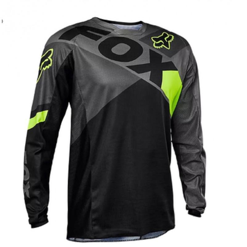 Mens Quick-Dry Long Sleeve Cycling Jersey Mountain Bike Downhill Shirt UV Protection Sport Top