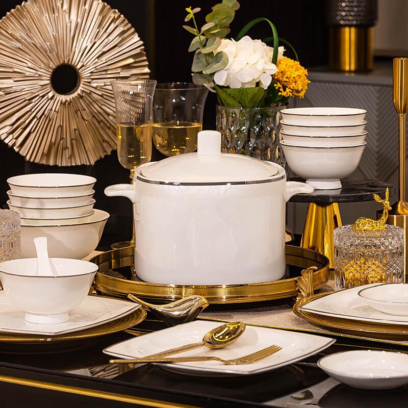 Moode Lanka Light Luxury Ceramic Dinnerware Set