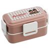 Bento Softly Dishwasher and Microwave Made In Monchhichi Box, Filled, 2-Tier, 600ml, Safe, Japan, Design, PFLW4-A