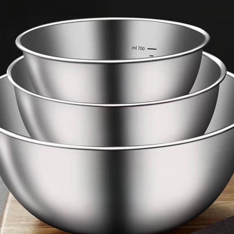 Thickened Stainless Steel Multi-Purpose Kitchen Bowl