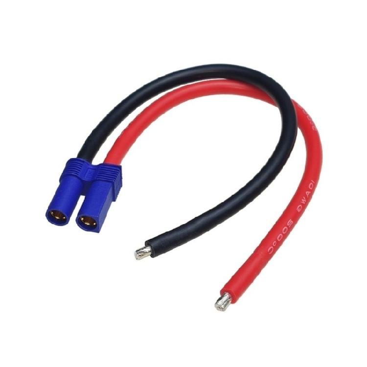 EC5 Male Style to 4mm Banana Plug Charging Cable for Car Models and Drones Batteries 20cm