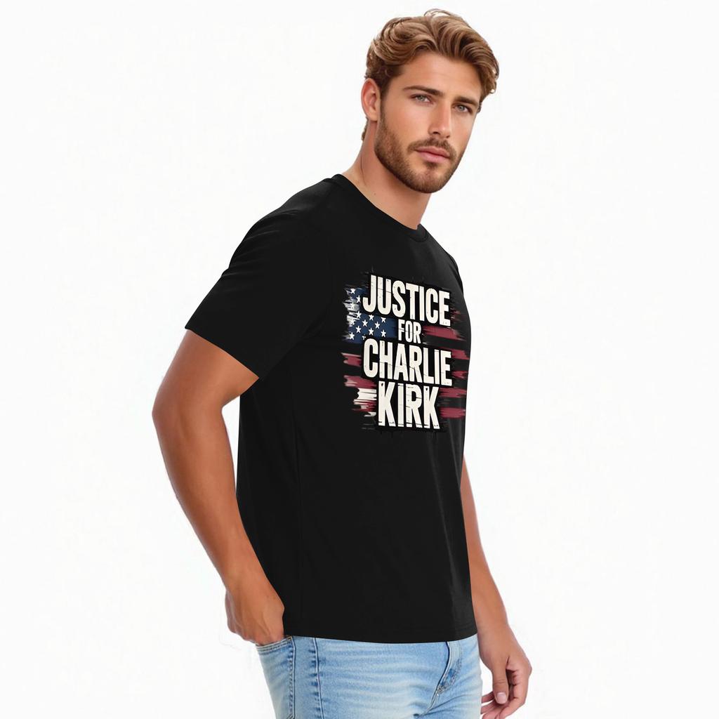 Men's Casual Daily Printed Top Round Neck T-shirt