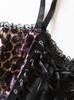 Corsé Mini Camisola Gótico Europeo con Cordones de Leopardo