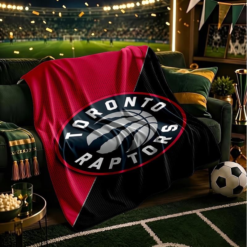 Raptors Basketball Logo Blanket Lightweight Flannel Bedding Blanket Perfect for Travel, Camping, Living Rooms, Offices, Sofas, Fan Christmas Gift