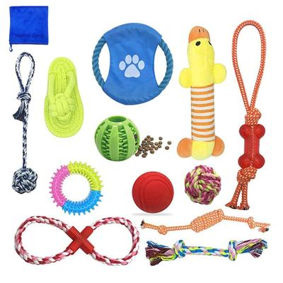 Wellvie Brinquedo para Cão Animal de Estimação Cão Animal de Estimação Comida para Roer Educacional Exercício Stress Cães Grandes Conjunto de 12 Peças, Suprimentos, Tigela, Alimentador, Corda, Cenoura, Bola, Suprimentos, Brinquedos,