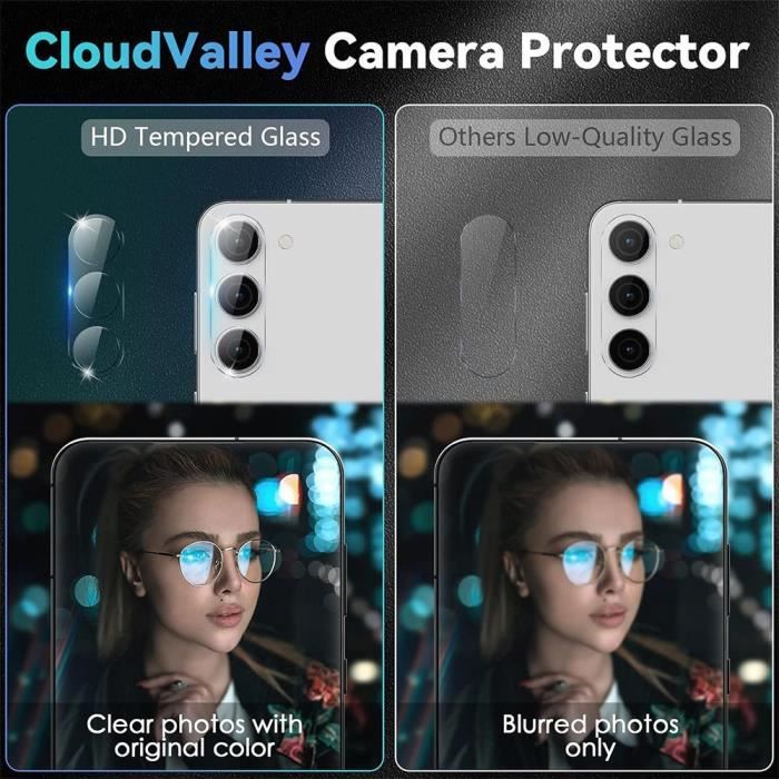 Verres Trempés - Booling - pour Samsung Galaxy S24 Plus - Protection Caméra - Anti-Rayures - Transparent