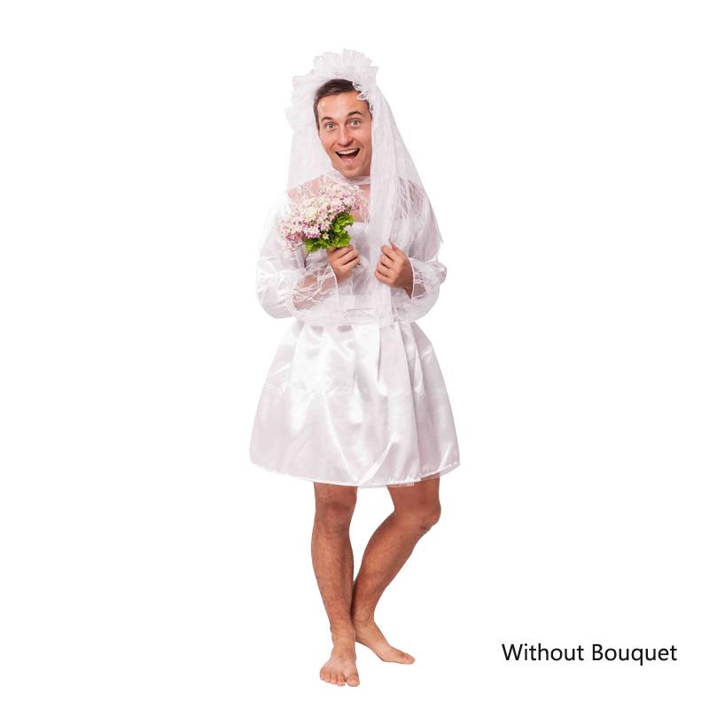 

Смешной мужской свадебный костюм для взрослых, косплей, Хэллоуин, костюм для сцены, вечеринки с обратной ролью