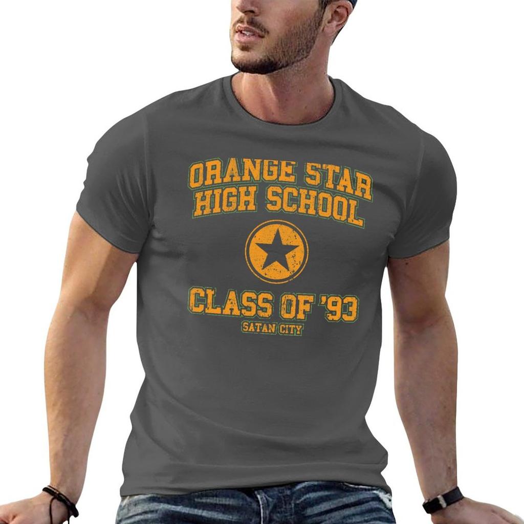 Orange Star High School Class of 93 T-Shirt Vintage Sweat Mens Champion T Shirts