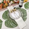 3pcs Hollow Table Mat Anti-stain Tableware Pad Dinner Table Decoration Coaster  Wedding