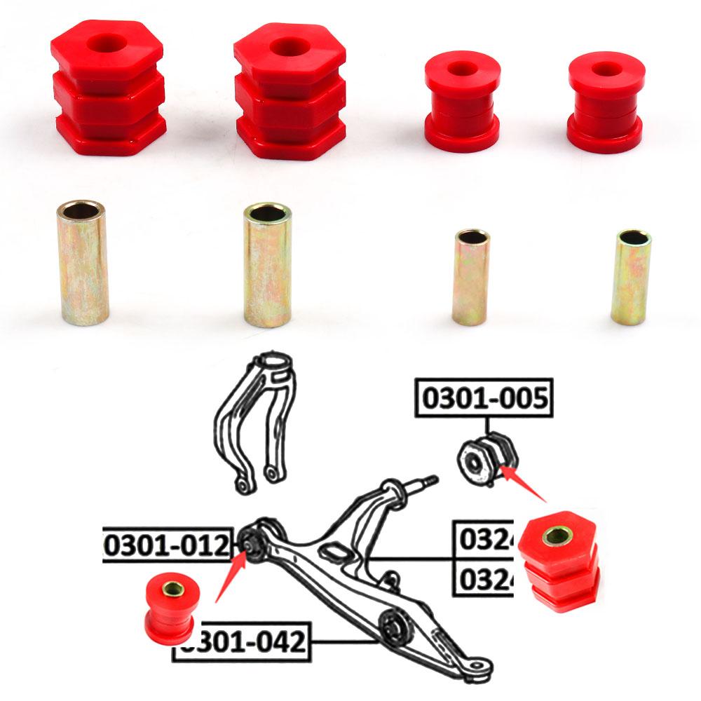 High Performance Polyurethane Front Lower Control Arm Bushing Kit For Honda Civic EK 96-00