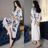 Yao Ting Women's Plus Size Satin Chiffon Pajamas - Summer Ice Silk Luxury Sleepwear & Bathrobe Set