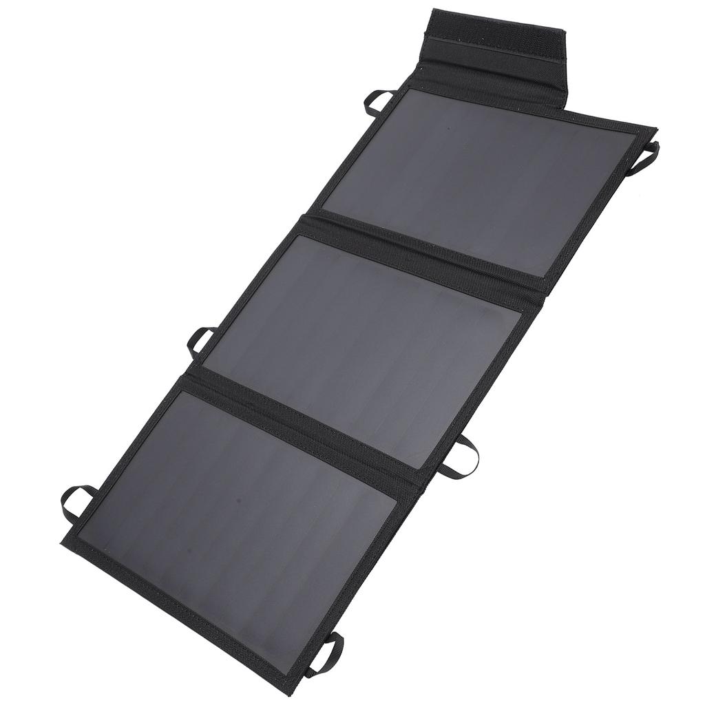 15W Solar Charger Foldable Solar Power Panel Charger with Dual USB Ports for Phones Tablets Speakers and Other Devices